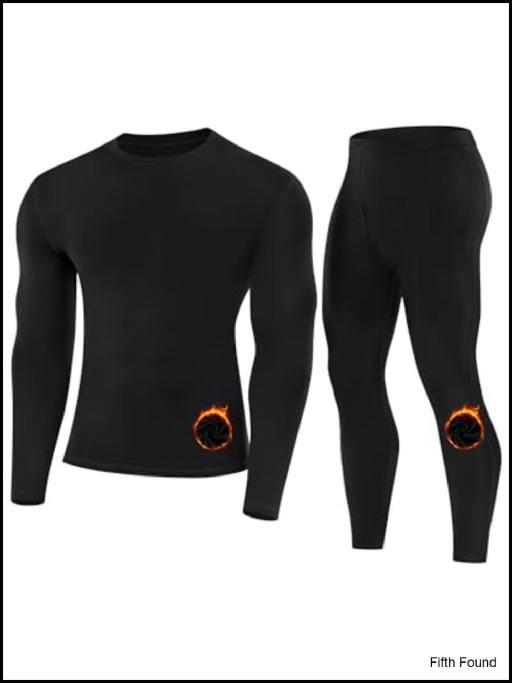 Men's Fleece Lined Thermal Underwear Set Base Layer Long Johns Top Bottom